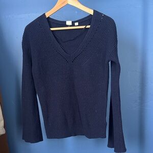 GAP Deep Blue V-Neck Women's Sweater